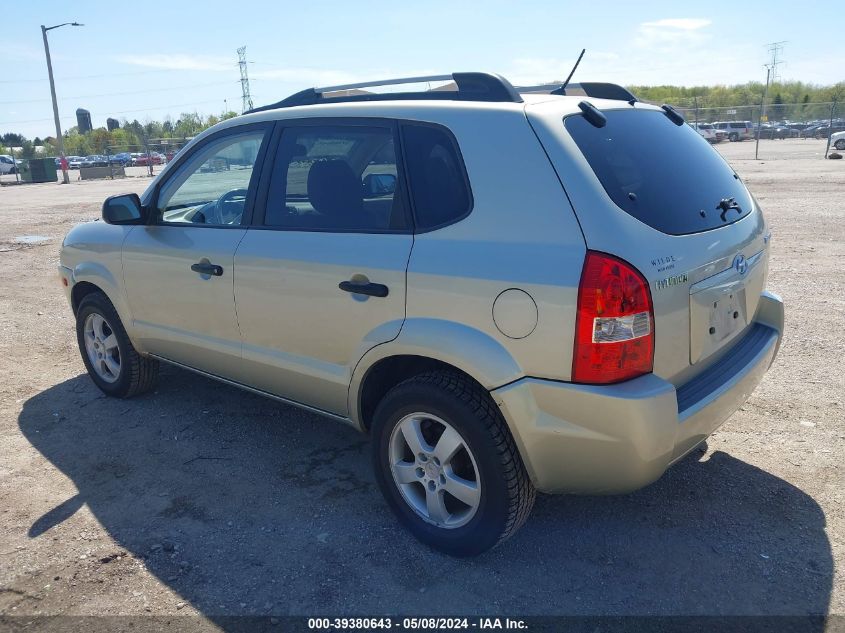 2007 Hyundai Tucson Gls VIN: KM8JM12B17U496650 Lot: 39380643