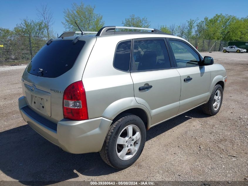 2007 Hyundai Tucson Gls VIN: KM8JM12B17U496650 Lot: 39380643