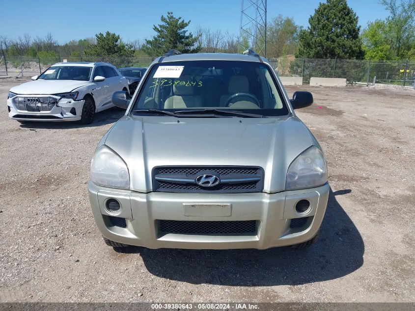 2007 Hyundai Tucson Gls VIN: KM8JM12B17U496650 Lot: 39380643