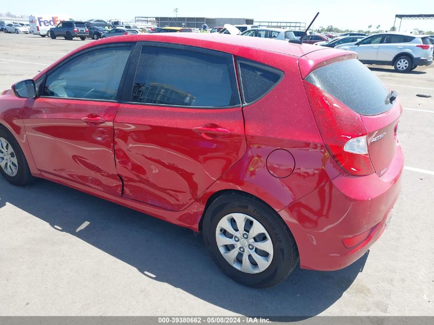 2015 Hyundai Accent Gs VIN: KMHCT5AE3FU233539 Lot: 39380662