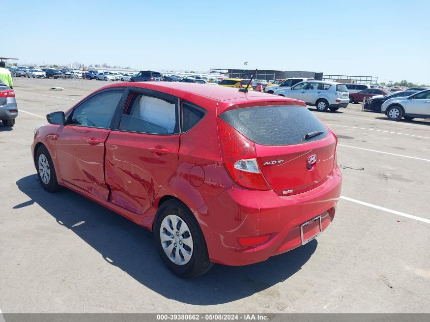 2015 Hyundai Accent Gs VIN: KMHCT5AE3FU233539 Lot: 39380662