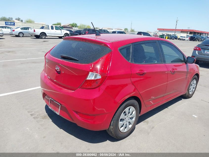 2015 Hyundai Accent Gs VIN: KMHCT5AE3FU233539 Lot: 39380662