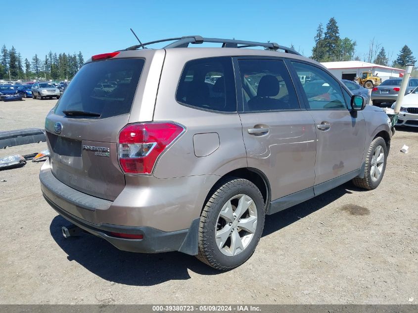 2015 Subaru Forester 2.5I Premium VIN: JF2SJADC6FH527570 Lot: 39380723