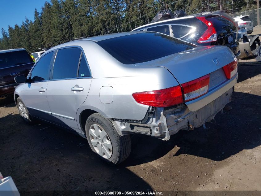 2003 Honda Accord 2.4 Lx VIN: 1HGCM56463A062477 Lot: 39380798