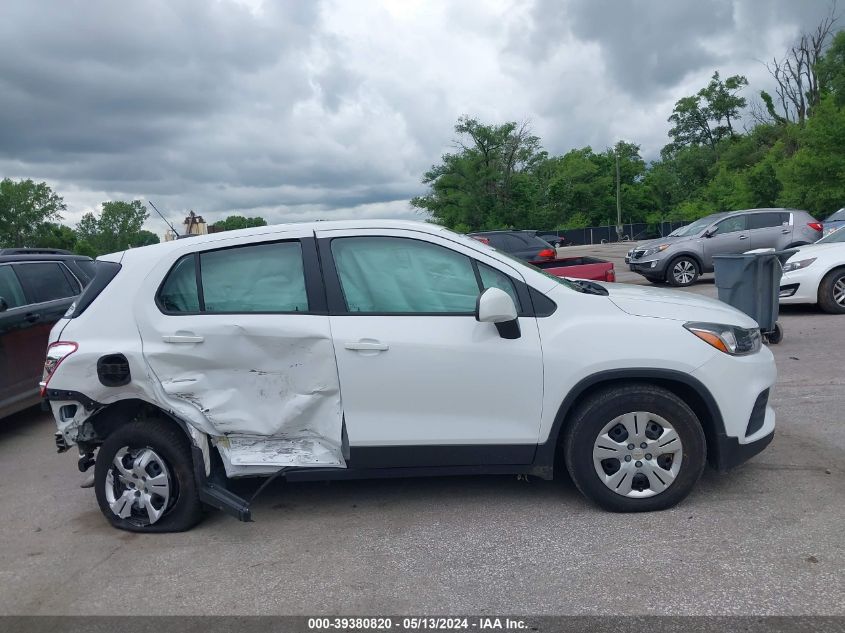 2017 Chevrolet Trax Ls VIN: KL7CJKSB8HB147510 Lot: 39380820