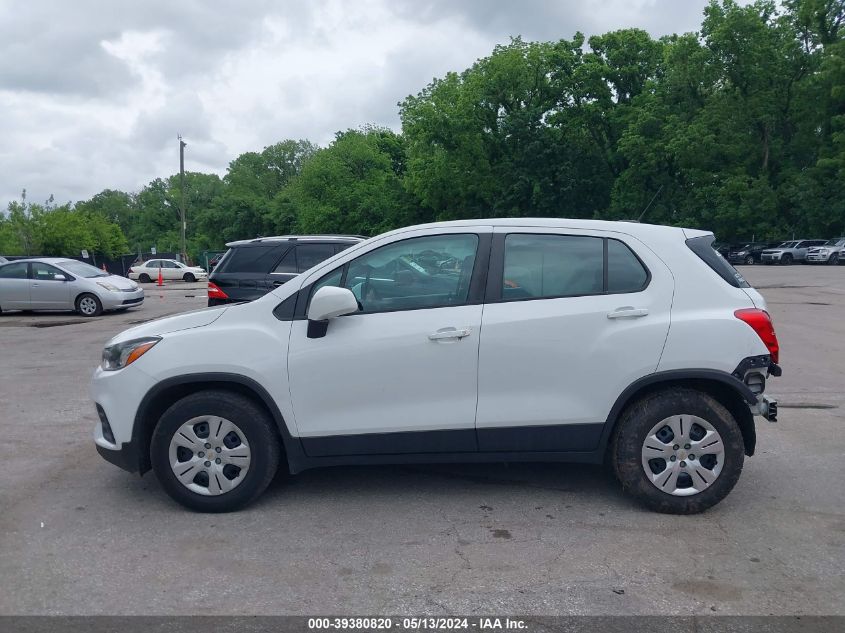 2017 Chevrolet Trax Ls VIN: KL7CJKSB8HB147510 Lot: 39380820