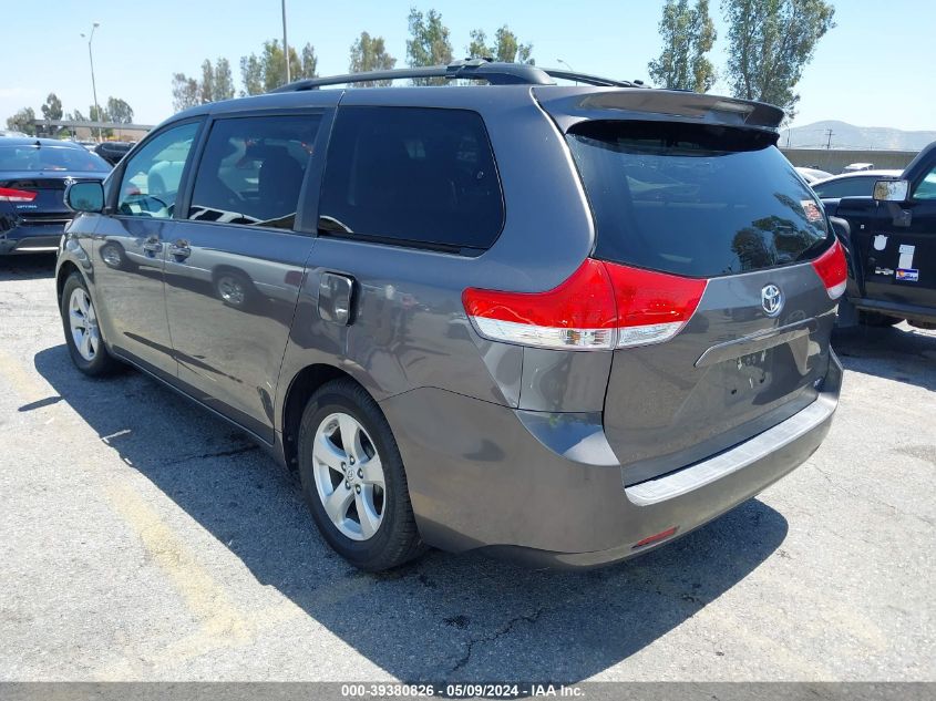 5TDKK3DC2CS202140 2012 Toyota Sienna Le V6 8 Passenger