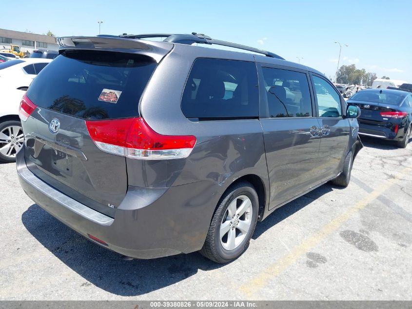 5TDKK3DC2CS202140 2012 Toyota Sienna Le V6 8 Passenger