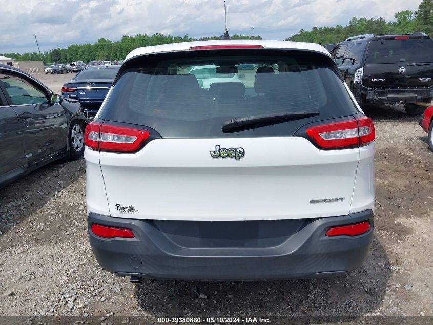 2014 Jeep Cherokee Sport VIN: 1C4PJLAB7EW191868 Lot: 39380860