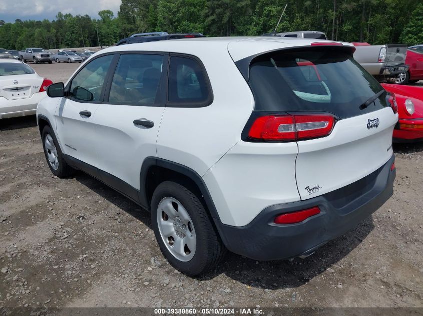 2014 Jeep Cherokee Sport VIN: 1C4PJLAB7EW191868 Lot: 39380860