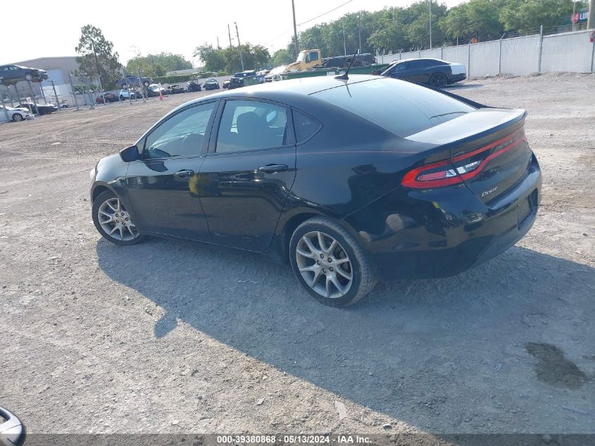 2013 Dodge Dart Sxt VIN: 1C3CDFBAXDD266493 Lot: 39380868