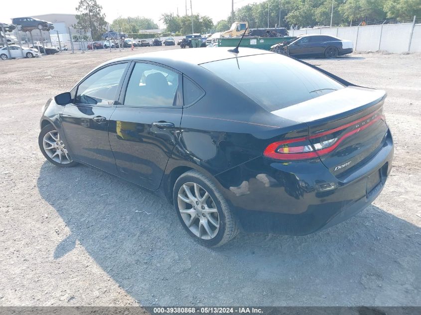 2013 Dodge Dart Sxt VIN: 1C3CDFBAXDD266493 Lot: 39380868