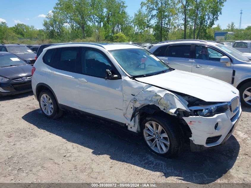 2017 BMW X3 xDrive28I VIN: 5UXWX9C58H0T09680 Lot: 39380872