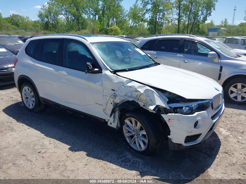 2017 BMW X3 xDrive28I VIN: 5UXWX9C58H0T09680 Lot: 39380872