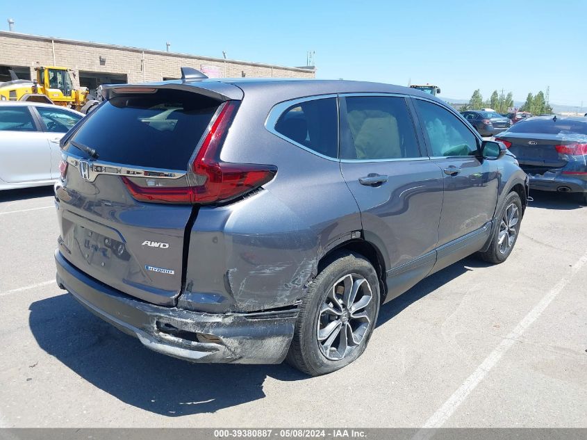 2021 Honda Cr-V Hybrid Ex VIN: 7FART6H50ME007107 Lot: 39380887