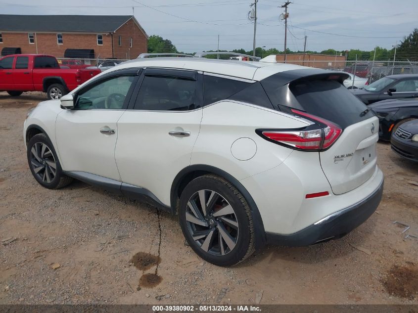 2016 Nissan Murano Platinum VIN: 5N1AZ2MH0GN169353 Lot: 39380902