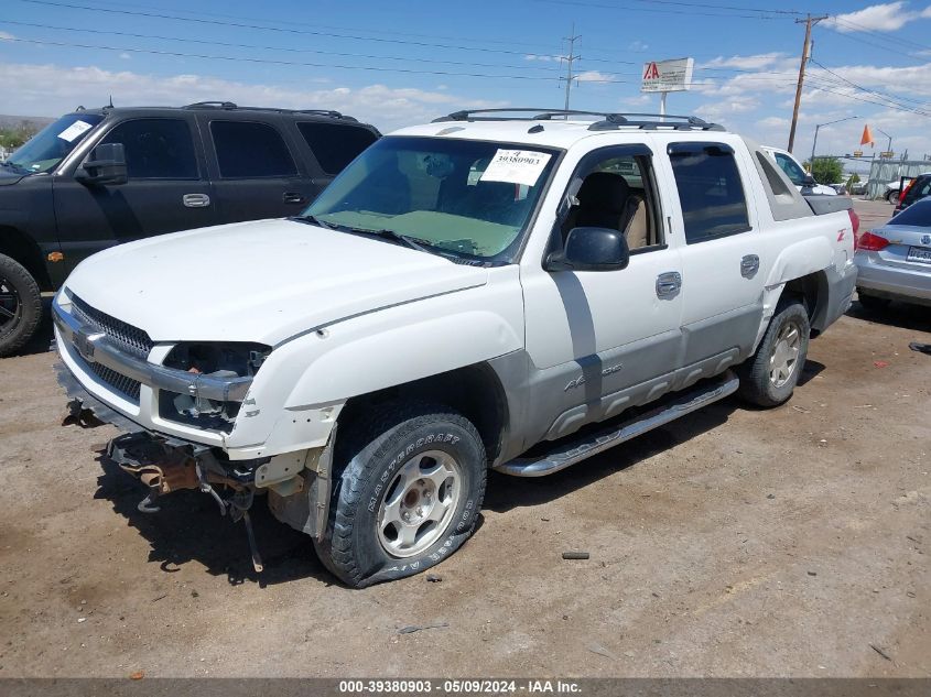 2002 Chevrolet Avalanche 1500 VIN: 3GNEC13T82G352953 Lot: 39380903