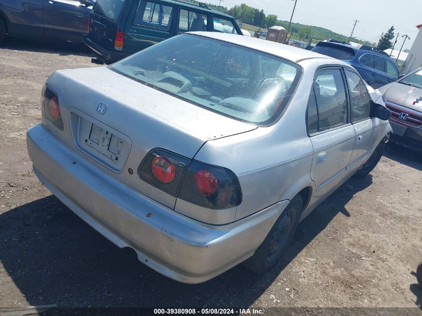 2000 Honda Civic Value Package VIN: 2HGEJ6611YH564464 Lot: 39380908