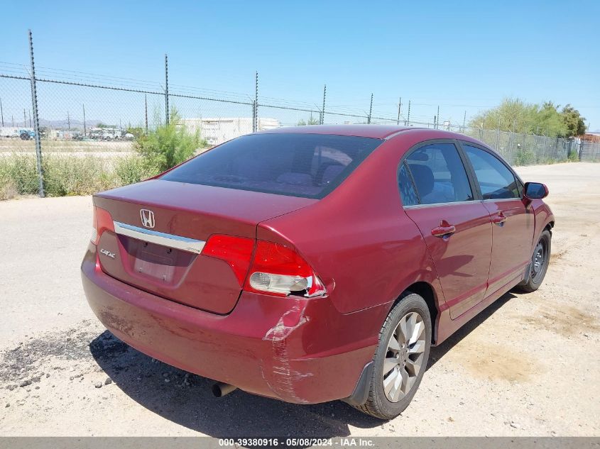 2009 Honda Civic Ex VIN: 19XFA16849E034442 Lot: 39380916