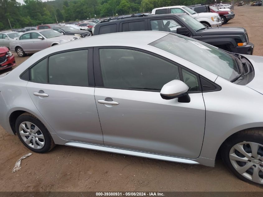 2022 Toyota Corolla Le VIN: JTDEPMAE2N3017990 Lot: 39380931