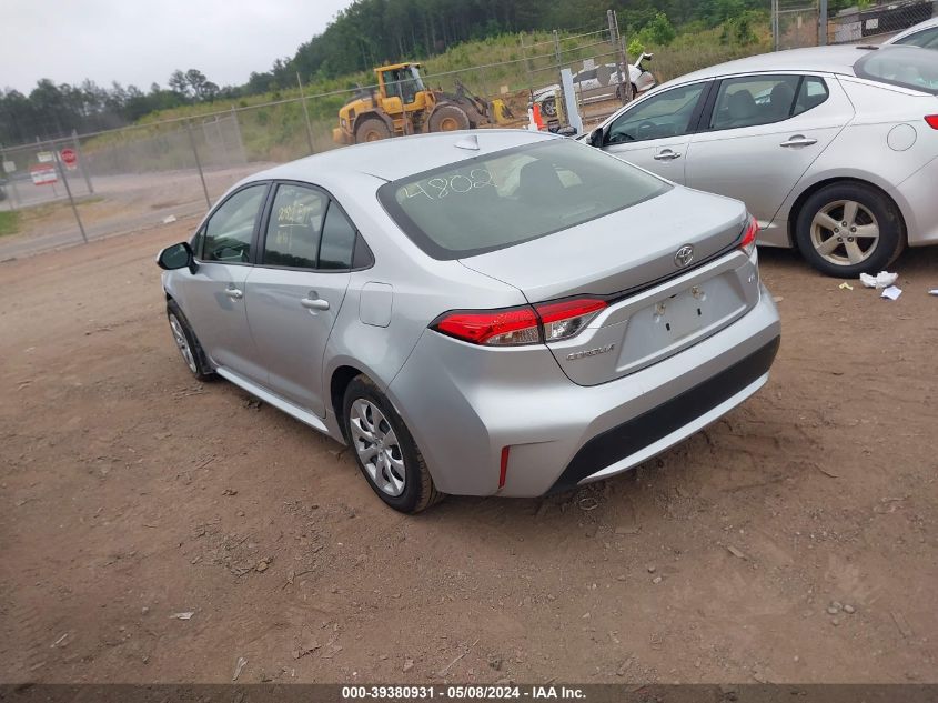 2022 Toyota Corolla Le VIN: JTDEPMAE2N3017990 Lot: 39380931