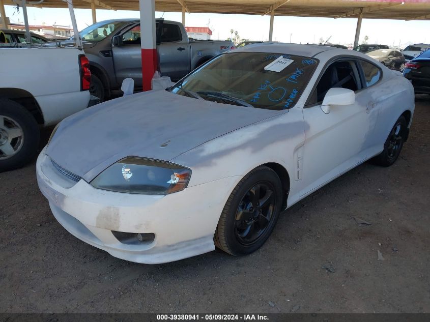 2006 Hyundai Tiburon Gs VIN: KMHHM65D16U191933 Lot: 39380941