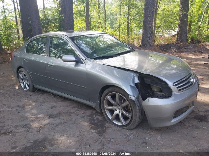 2006 Infiniti G35X VIN: JNKCV51F86M611117 Lot: 39380968