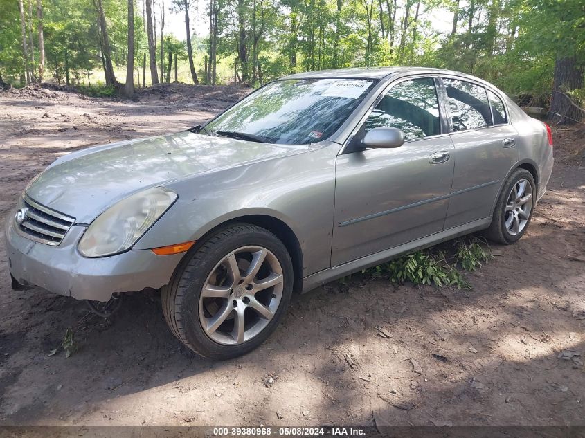 2006 Infiniti G35X VIN: JNKCV51F86M611117 Lot: 39380968