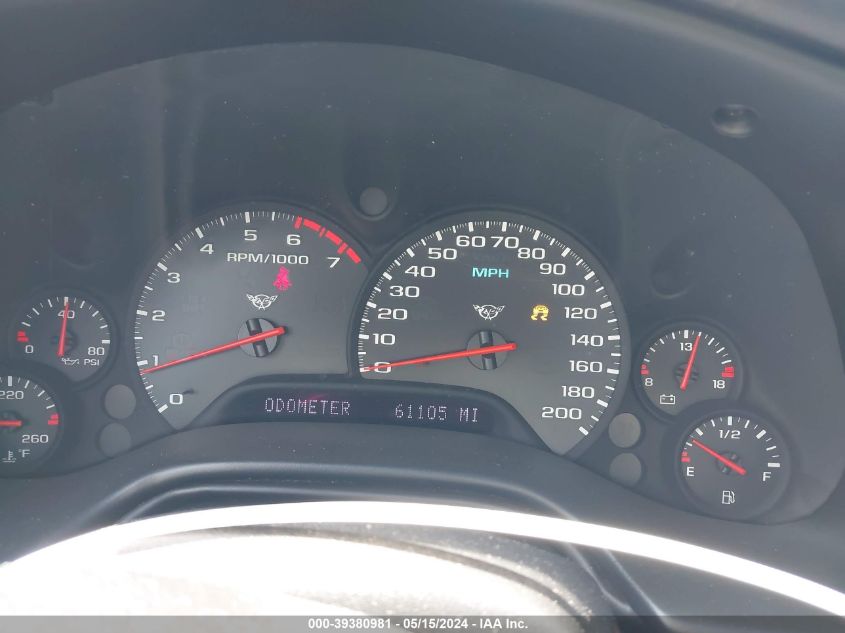 2002 Chevrolet Corvette VIN: 1G1YY22G225101072 Lot: 39380981