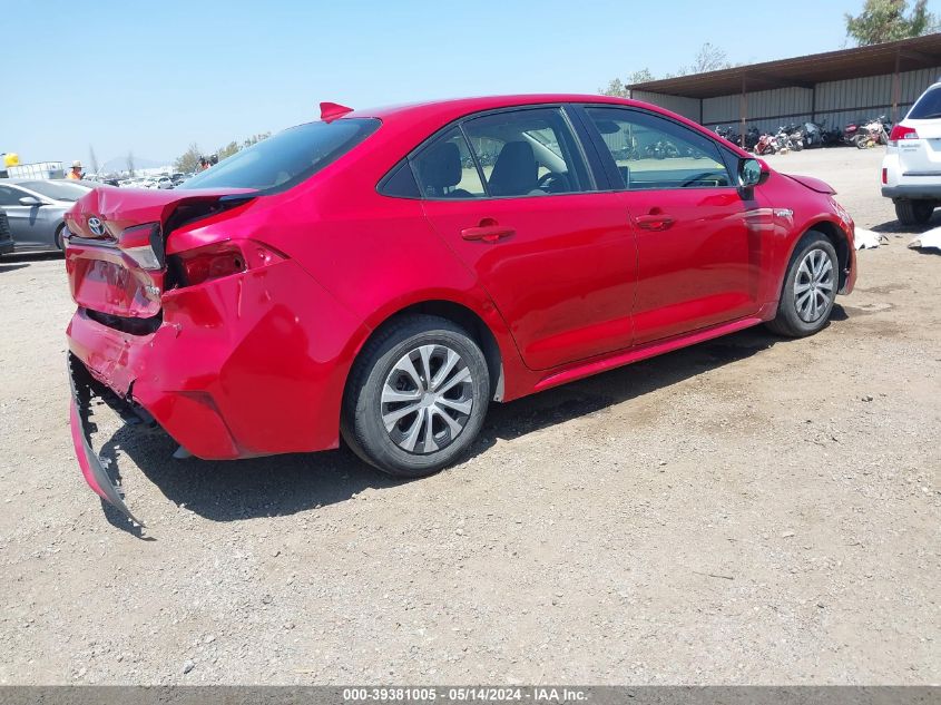 2020 Toyota Corolla Hybrid Le VIN: JTDEBRBE9LJ020727 Lot: 39381005