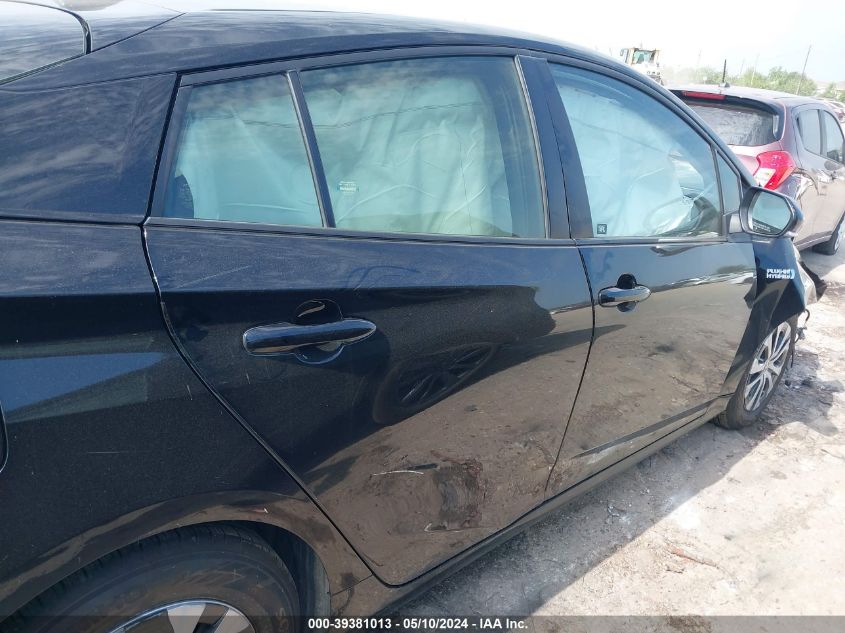 2021 Toyota Prius Prime Le VIN: JTDKAMFP1M3166825 Lot: 39381013