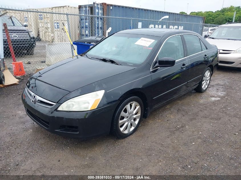 2007 Honda Accord 3.0 Ex VIN: 1HGCM66587A052022 Lot: 39381033