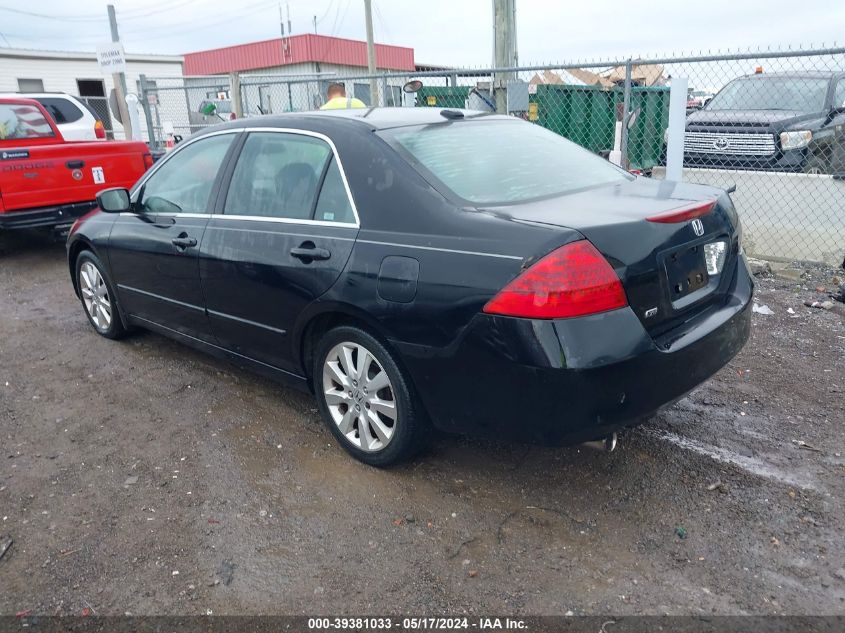 2007 Honda Accord 3.0 Ex VIN: 1HGCM66587A052022 Lot: 39381033