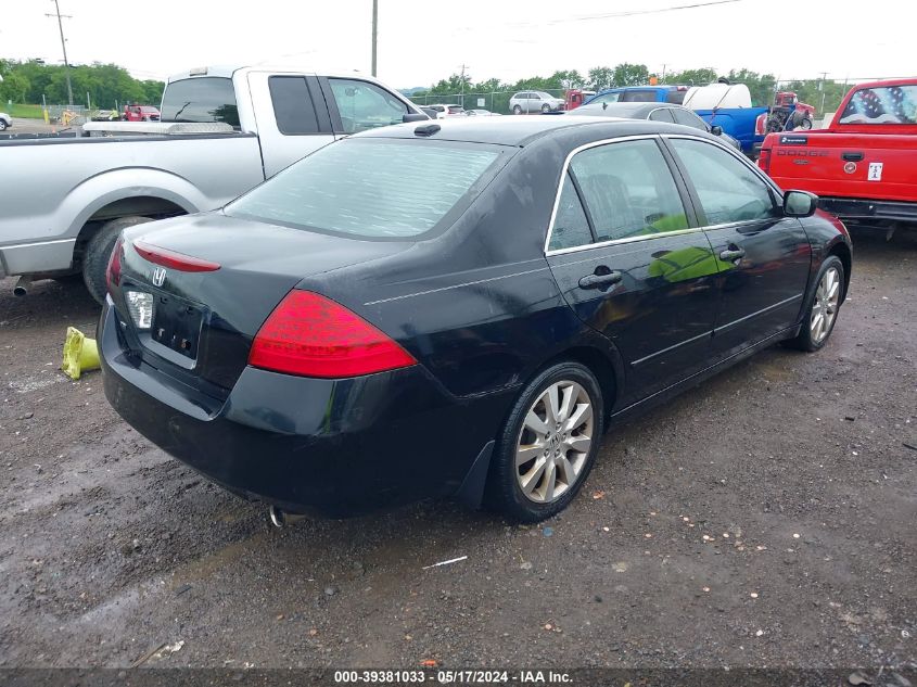 2007 Honda Accord 3.0 Ex VIN: 1HGCM66587A052022 Lot: 39381033