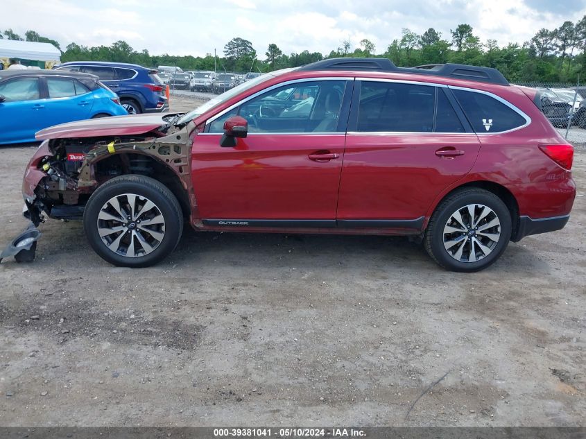 2017 Subaru Outback 2.5I Limited VIN: 4S4BSANC0H3219056 Lot: 39381041