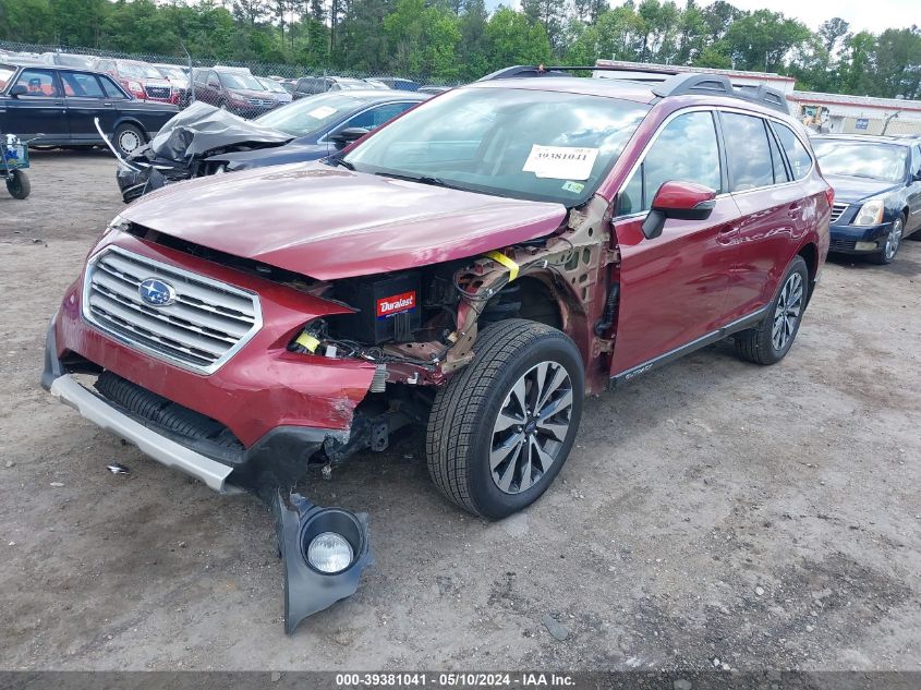 2017 Subaru Outback 2.5I Limited VIN: 4S4BSANC0H3219056 Lot: 39381041