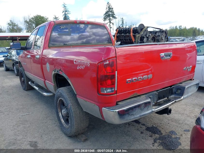 2004 Dodge Ram 2500 Slt/Laramie VIN: 3D7KU28C84G253422 Lot: 39381045