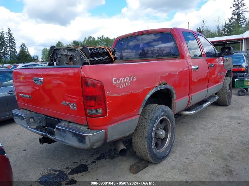 2004 Dodge Ram 2500 Slt/Laramie VIN: 3D7KU28C84G253422 Lot: 39381045