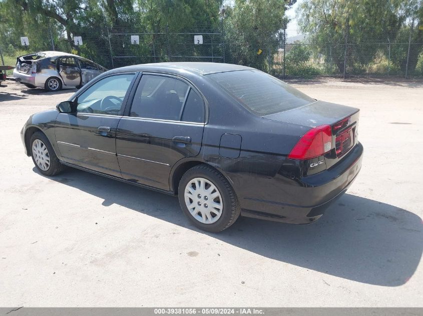 2004 Honda Civic Lx VIN: 2HGES16534H618263 Lot: 39381056