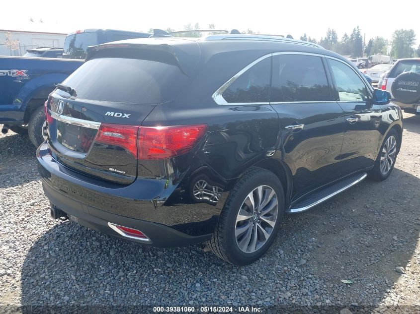 2016 Acura Mdx Technology Acurawatch Plus Packages/Technology Package VIN: 5FRYD4H42GB061575 Lot: 39381060