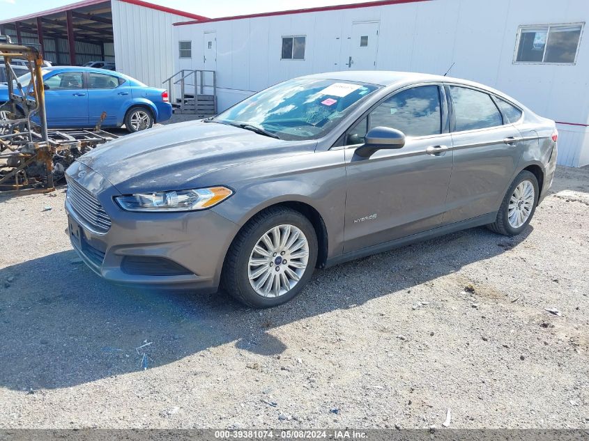 2014 Ford Fusion Hybrid S VIN: 3FA6P0UU6ER268390 Lot: 39381074