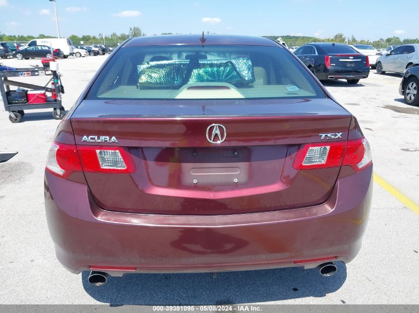 2010 Acura Tsx 2.4 VIN: JH4CU2F62AC032259 Lot: 39381095