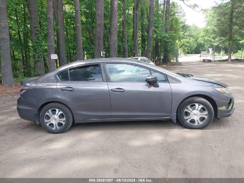 2015 Honda Civic Hybrid VIN: 19XFB4F26FE000685 Lot: 39381097