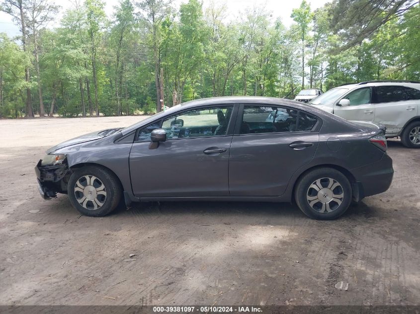 2015 Honda Civic Hybrid VIN: 19XFB4F26FE000685 Lot: 39381097