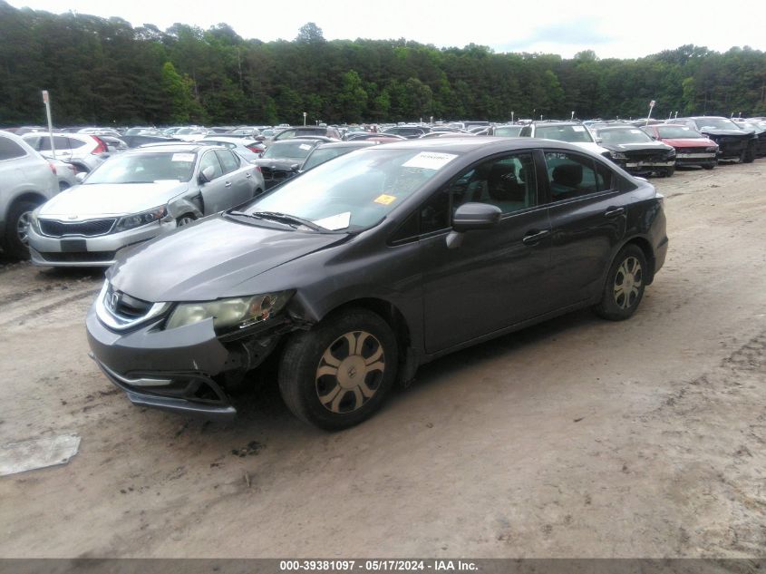 2015 Honda Civic Hybrid VIN: 19XFB4F26FE000685 Lot: 39381097