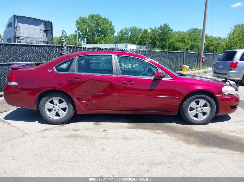 2008 Chevrolet Impala Lt VIN: 2G1WT58K681378613 Lot: 39381117