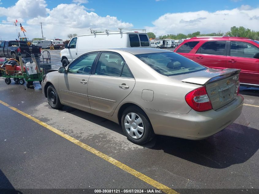 2003 Toyota Camry Le VIN: 4T1BE32K73U709740 Lot: 39381121