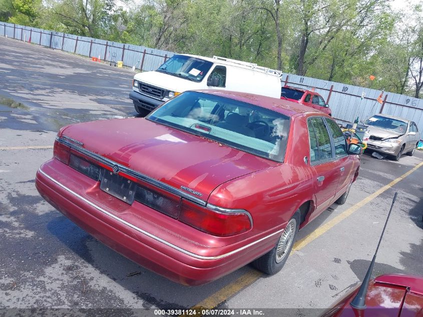 1996 Mercury Grand Marquis Gs VIN: 2MELM74W7TX615416 Lot: 39381124