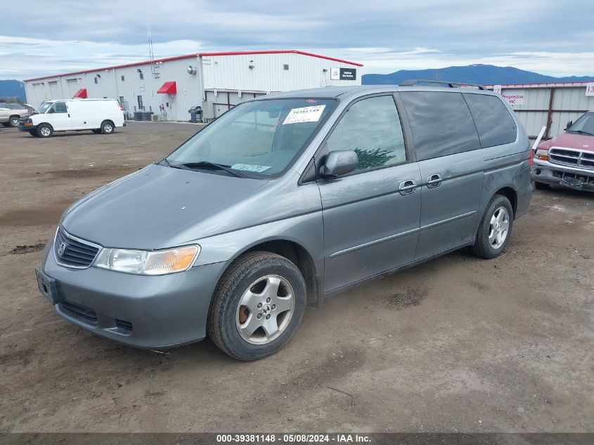 2001 Honda Odyssey Ex VIN: 2HKRL18681H009689 Lot: 39381148