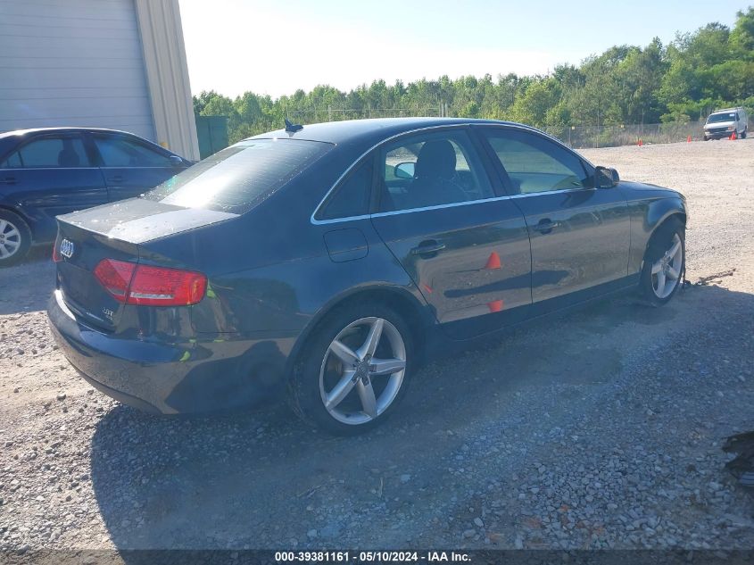 2010 Audi A4 2.0T Premium VIN: WAUFFAFLXAN036912 Lot: 40906164